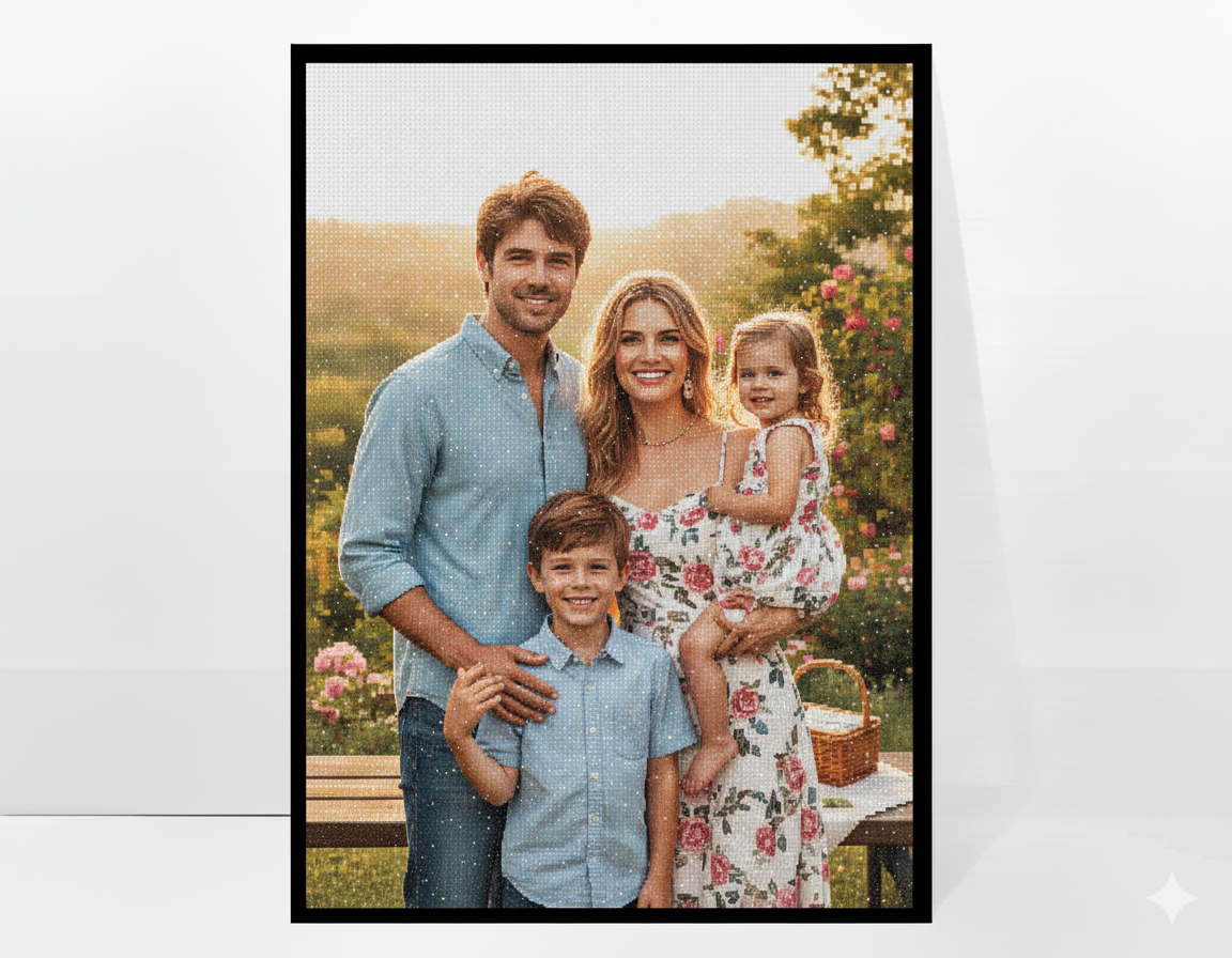 Personalised Diamond Art with Full Kits - High Quality 5D & Eco-Friendly