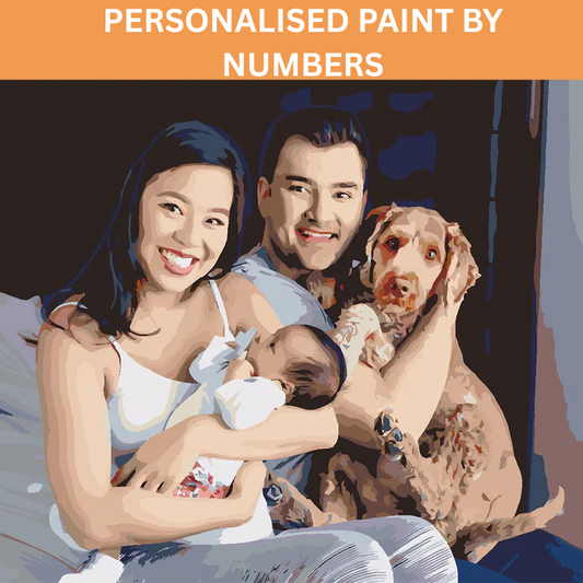 Personalised Paint by Numbers With Kits - 36 Colors Paint