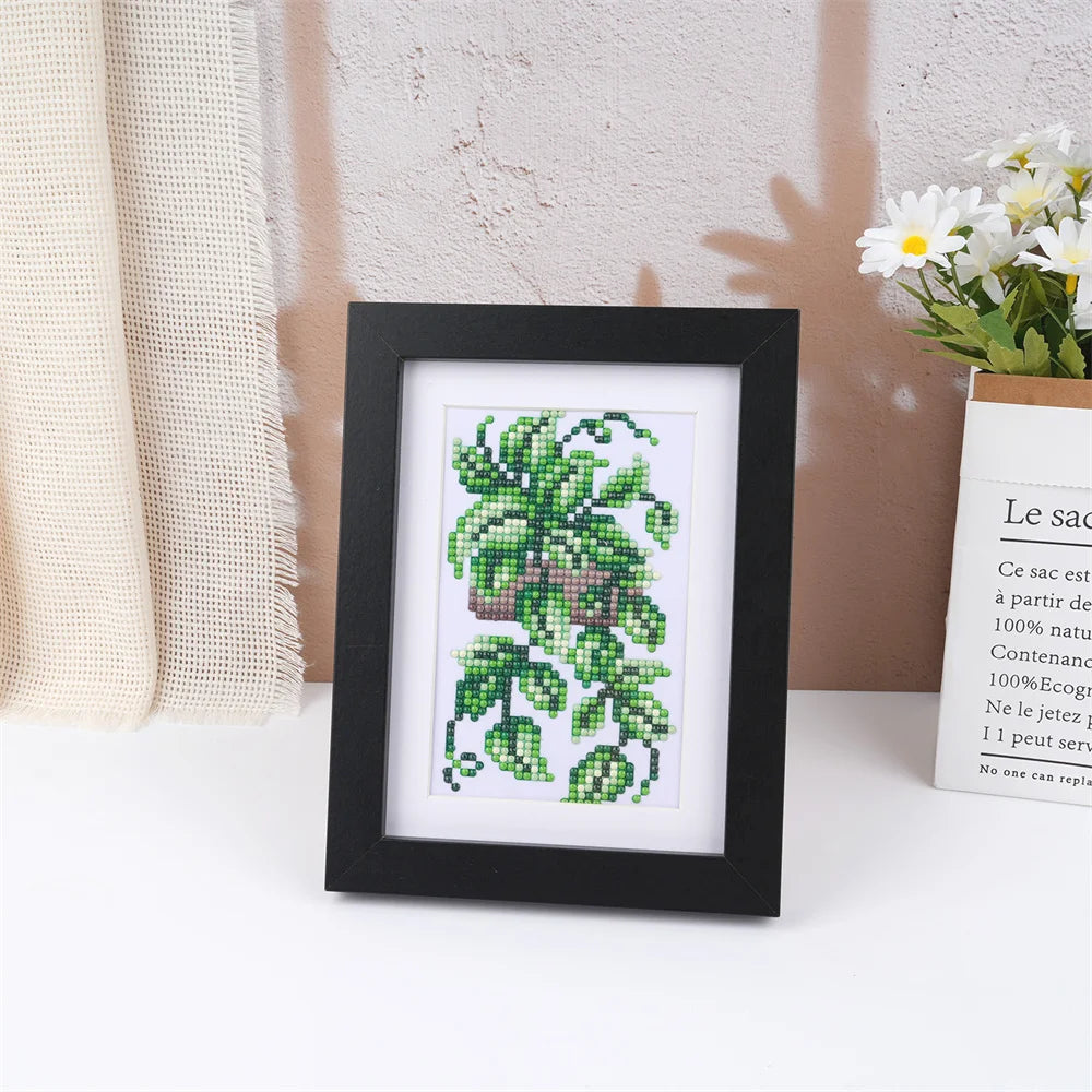 Mini Diamonds Painting 12 sets - Houseplants Edition