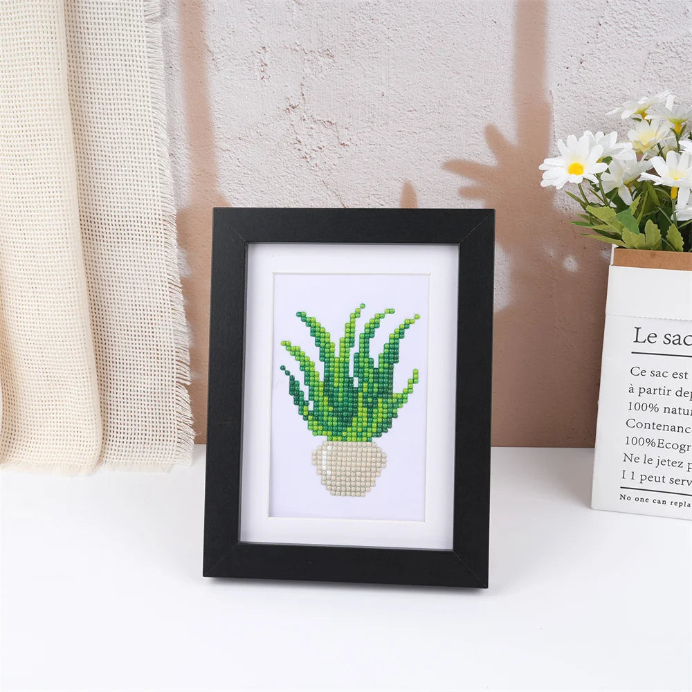 Mini Diamonds Painting 12 sets - Houseplants Edition