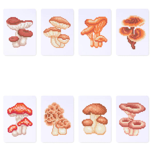 Mini Diamonds Painting 8 sets - Mushrooms Edition