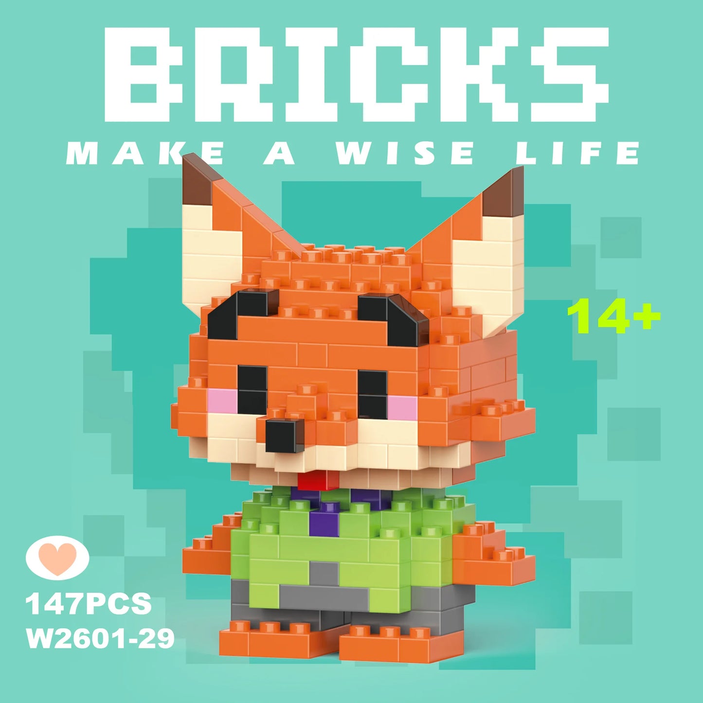 Nick Wilde Building Blocks Toy