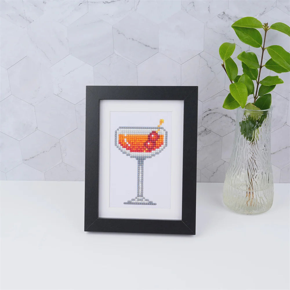 Mini Diamonds Painting 12 sets - Cocktails Edition