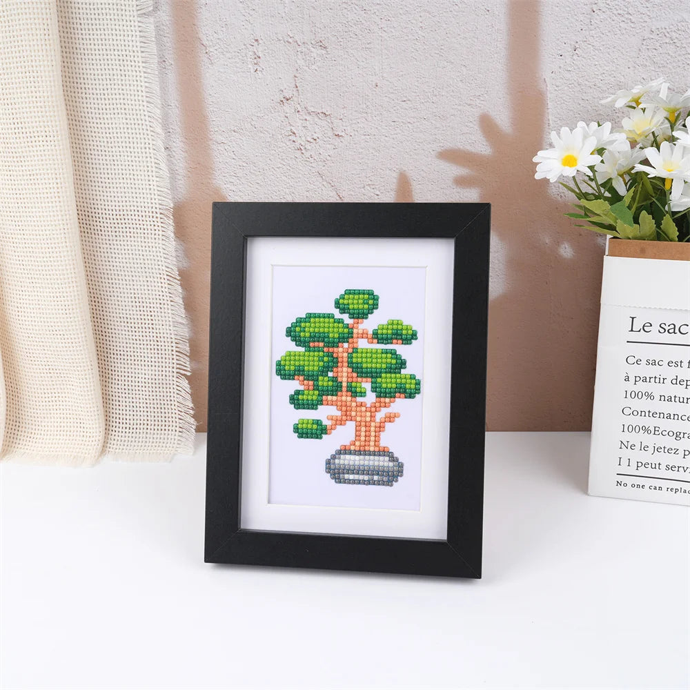 Mini Diamonds Painting 12 sets - Houseplants Edition