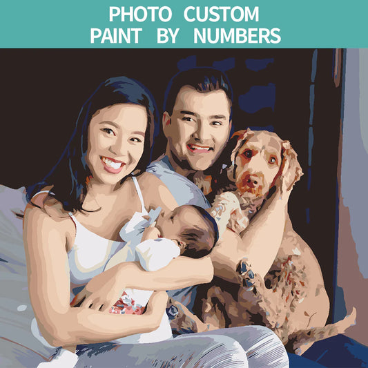 Personalized Paint by Numbers With Kits - 36 Colors Paint