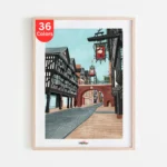 Chester City Street Scene Paint by Numbers for Adults