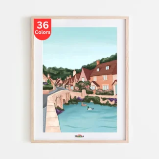 Cotswold Village Charm Paint by Numbers Kit