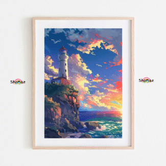 Lighthouse at Sunset - Captivating Paint by Numbers Experience