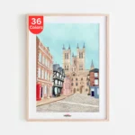 Lincoln Cathedral Historic Street Paint by Numbers