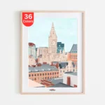Manchester City Skyline Paint by Numbers Kit Manchester City Skyline Paint by Numbers Kit