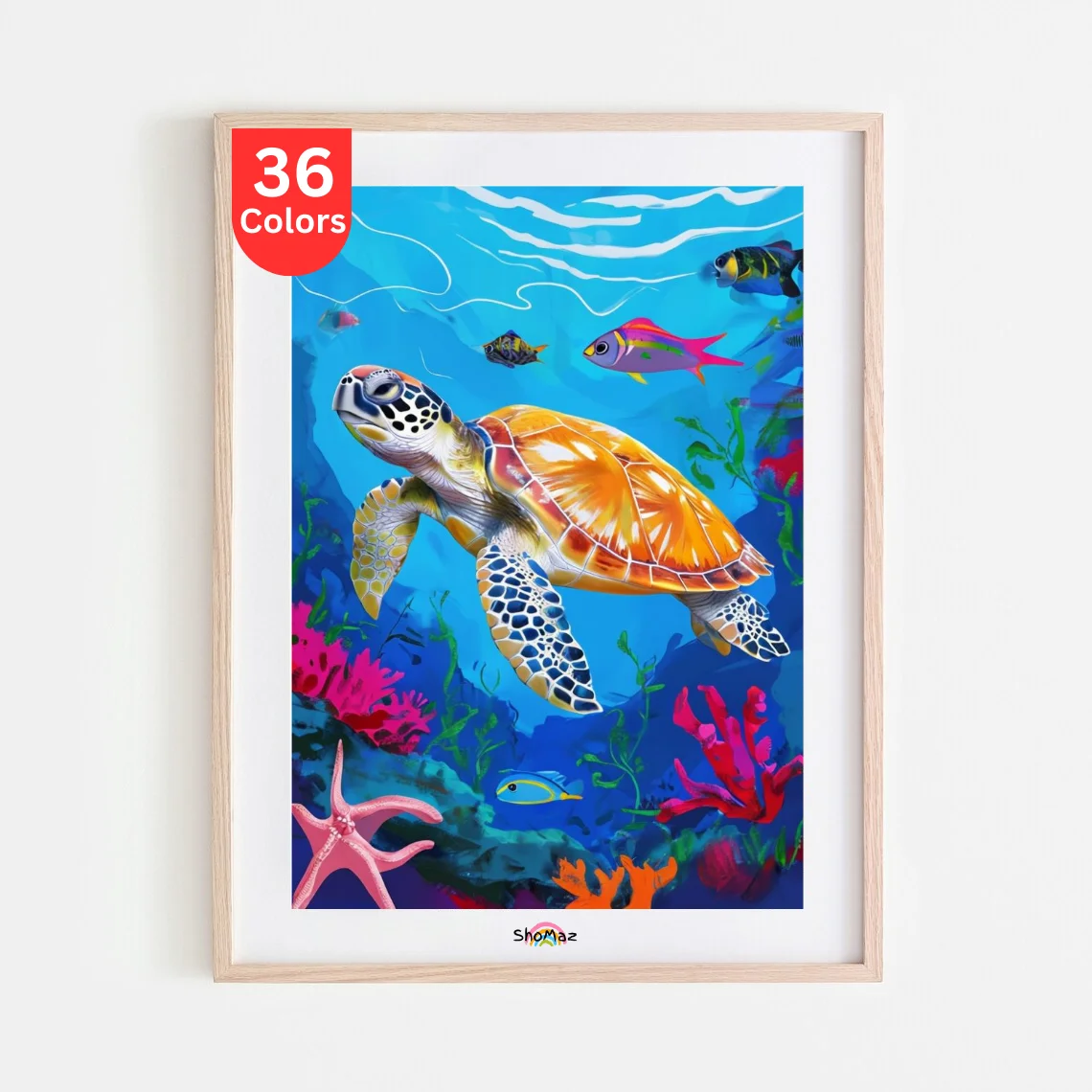 Sea Turtle Underwater Paint