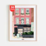 Tiny's Cozy Cafe Front Paint by Numbers Kit