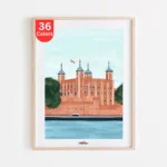 Tower of London Scene Paint by Numbers Kit