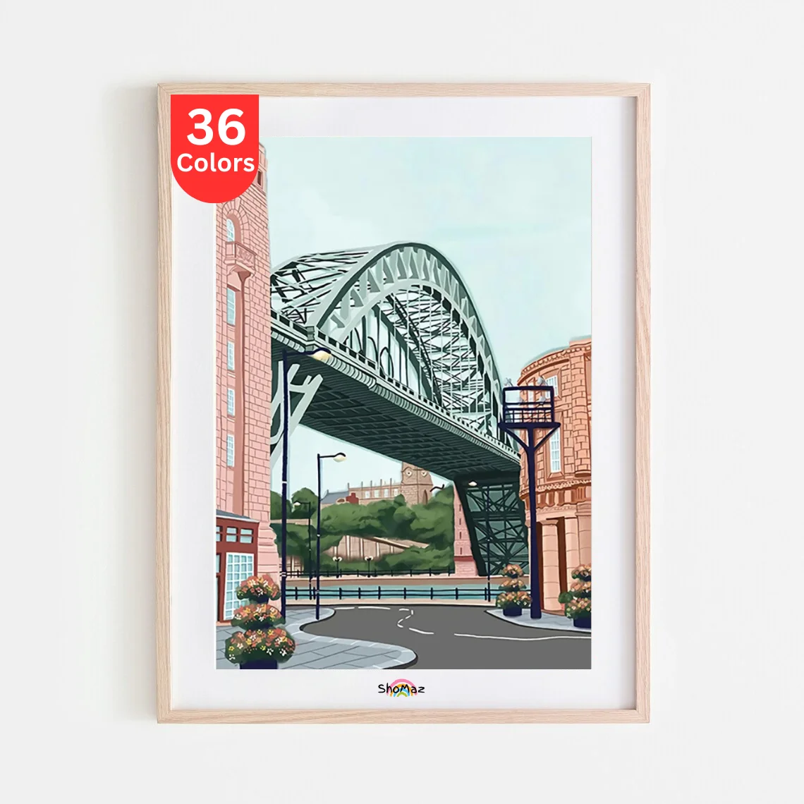 Tyne Bridge, Newcastle Paint by Numbers Kit