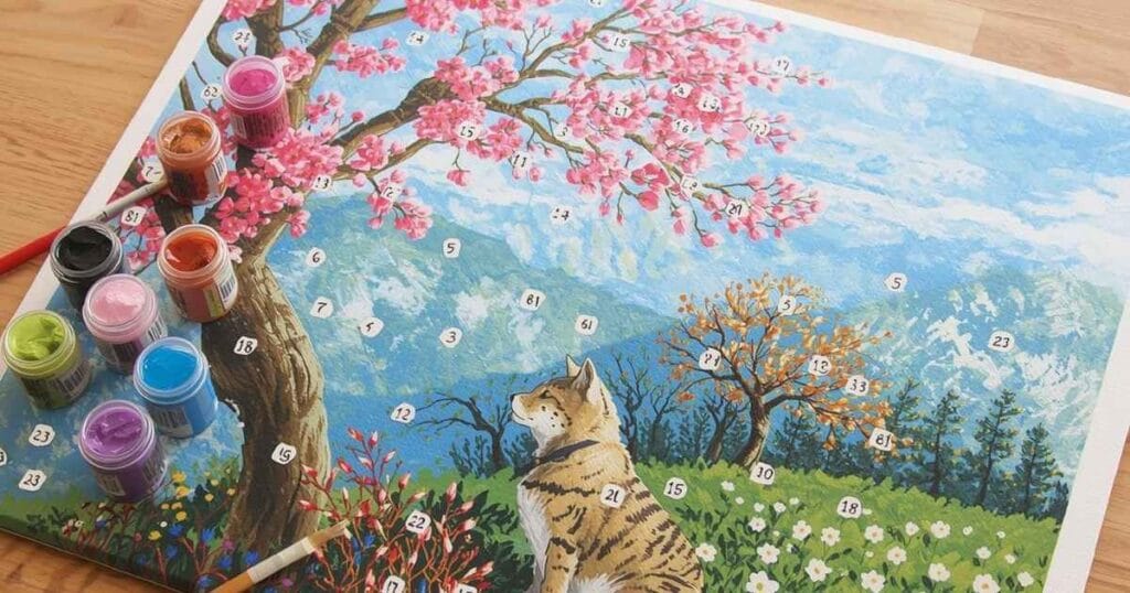 Paint by Numbers Work Process